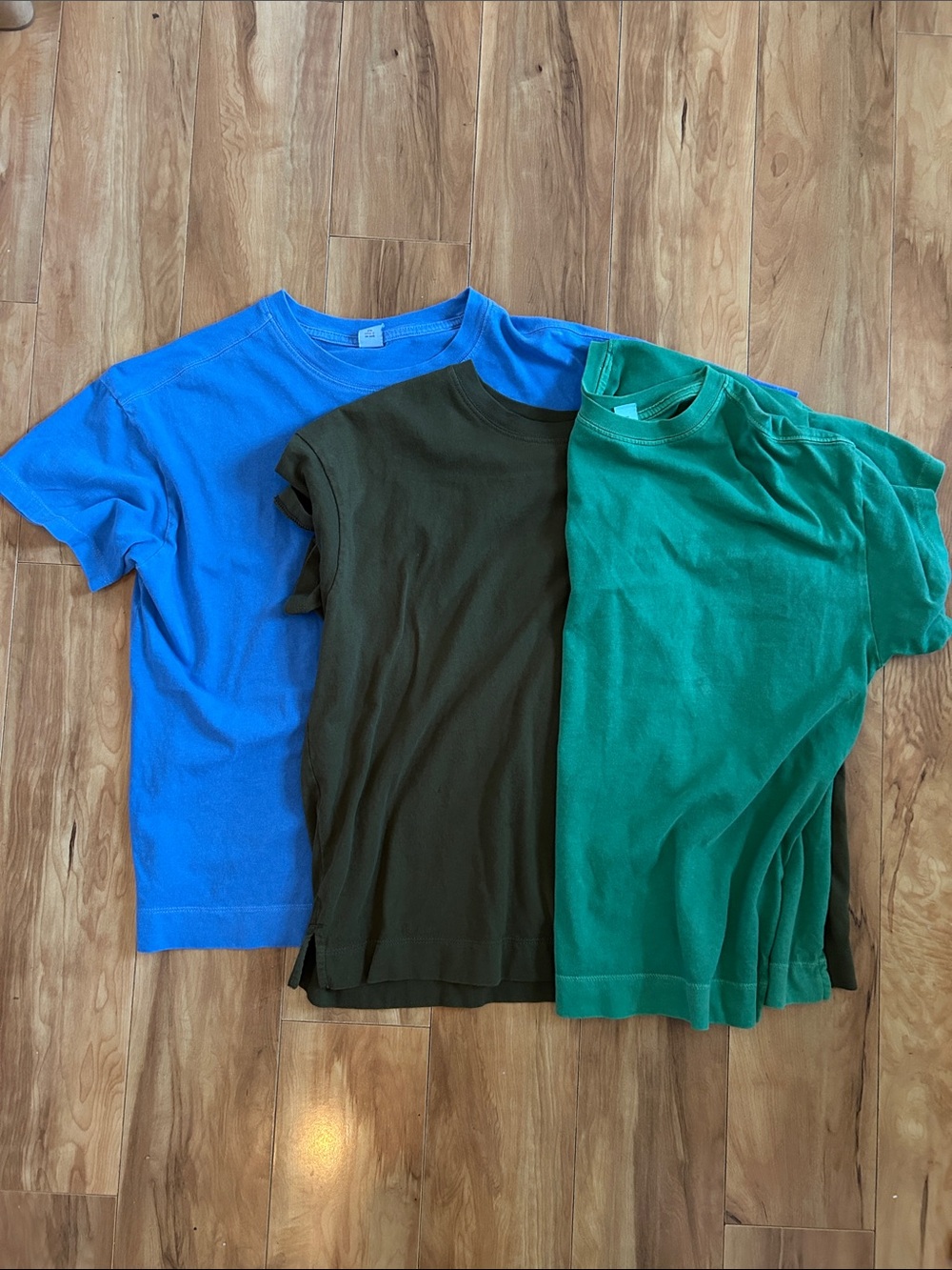 Old Navy primary color boxy 100% cotton tees bundle of 3